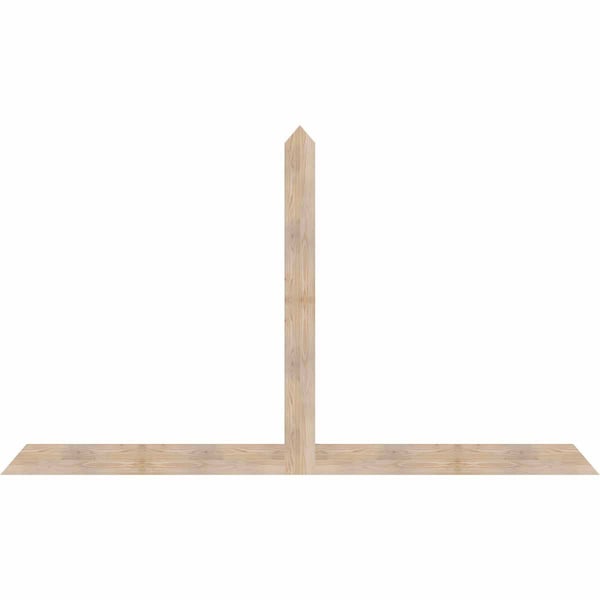 Ekena Millwork Portland Smooth Timber Gable Bracket, Douglas Fir, 108"W x 63"H x 1 1/2"D x 5 1/2"F, 14/12 Pitch GBW108X63X0206POR00SDF - main
